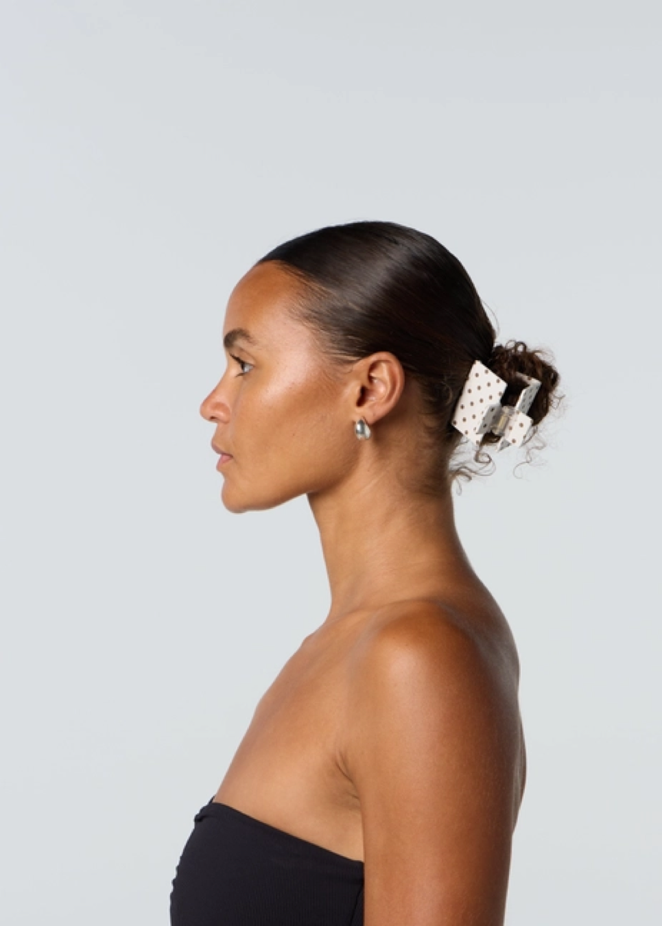 Pia Clip - Ivory Polka