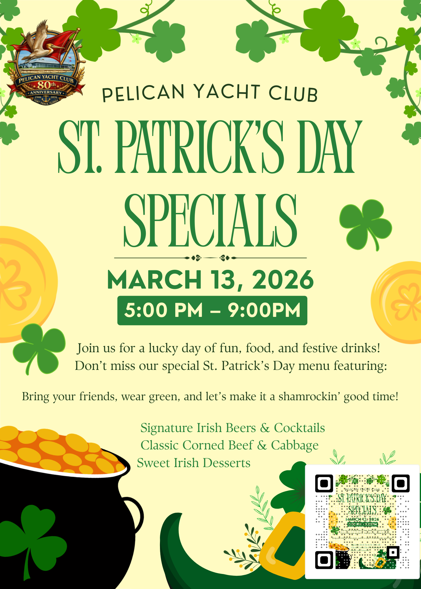 St. Patrick's Day Specials 
