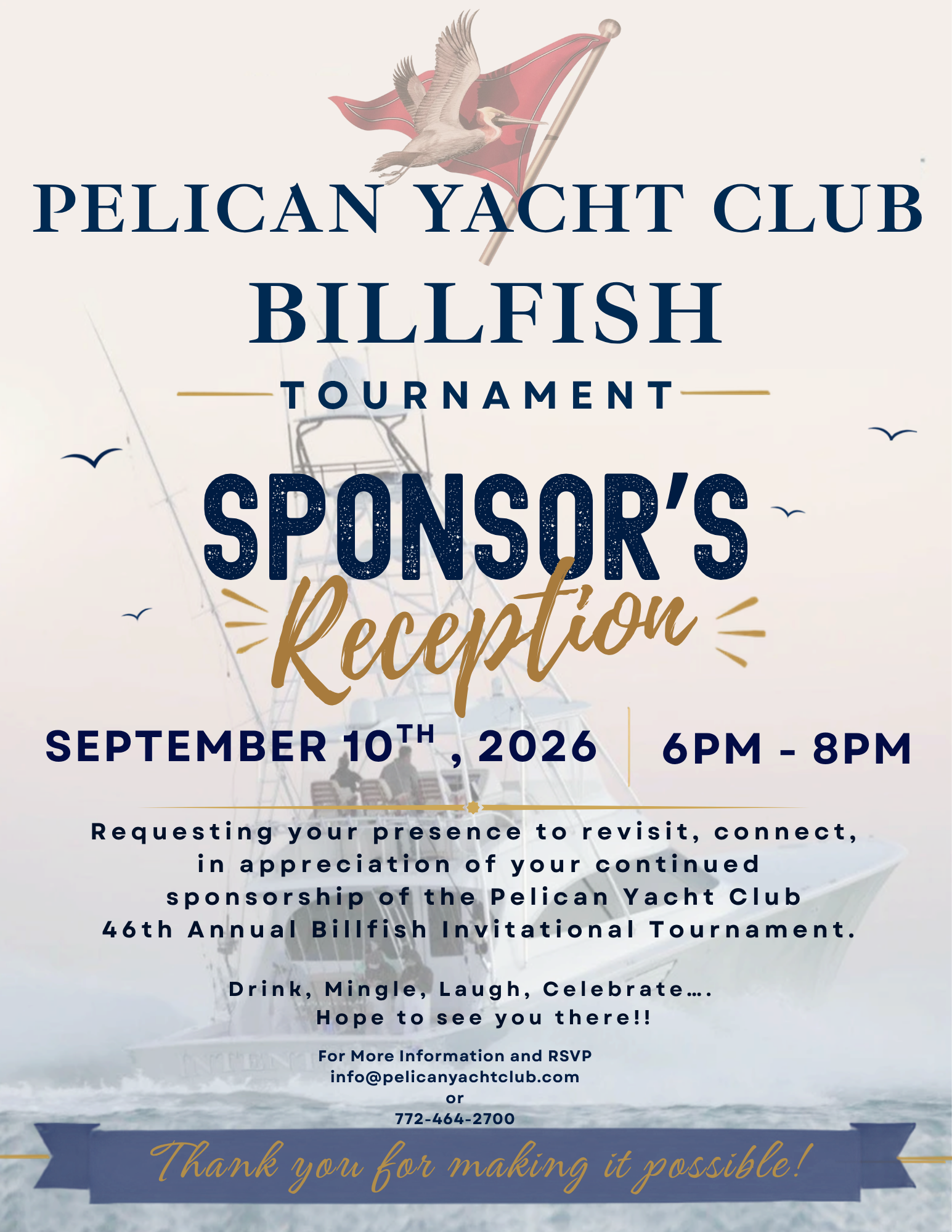 Billfish Sponsor’s Reception