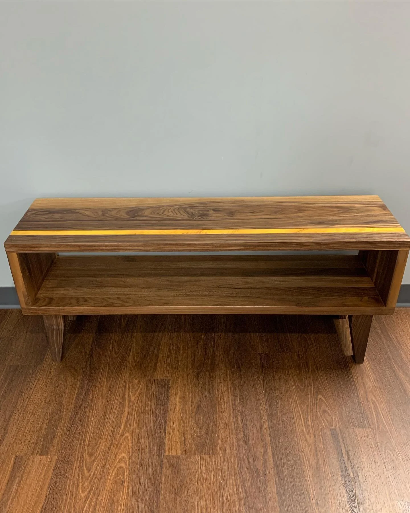 46&rdquo; long with 9&rdquo; tall storage in the middle and underneath This entryway bench - part of our Ozark line.  Built for life. #the1906gents #ozark #ozarkline #decor #home #design