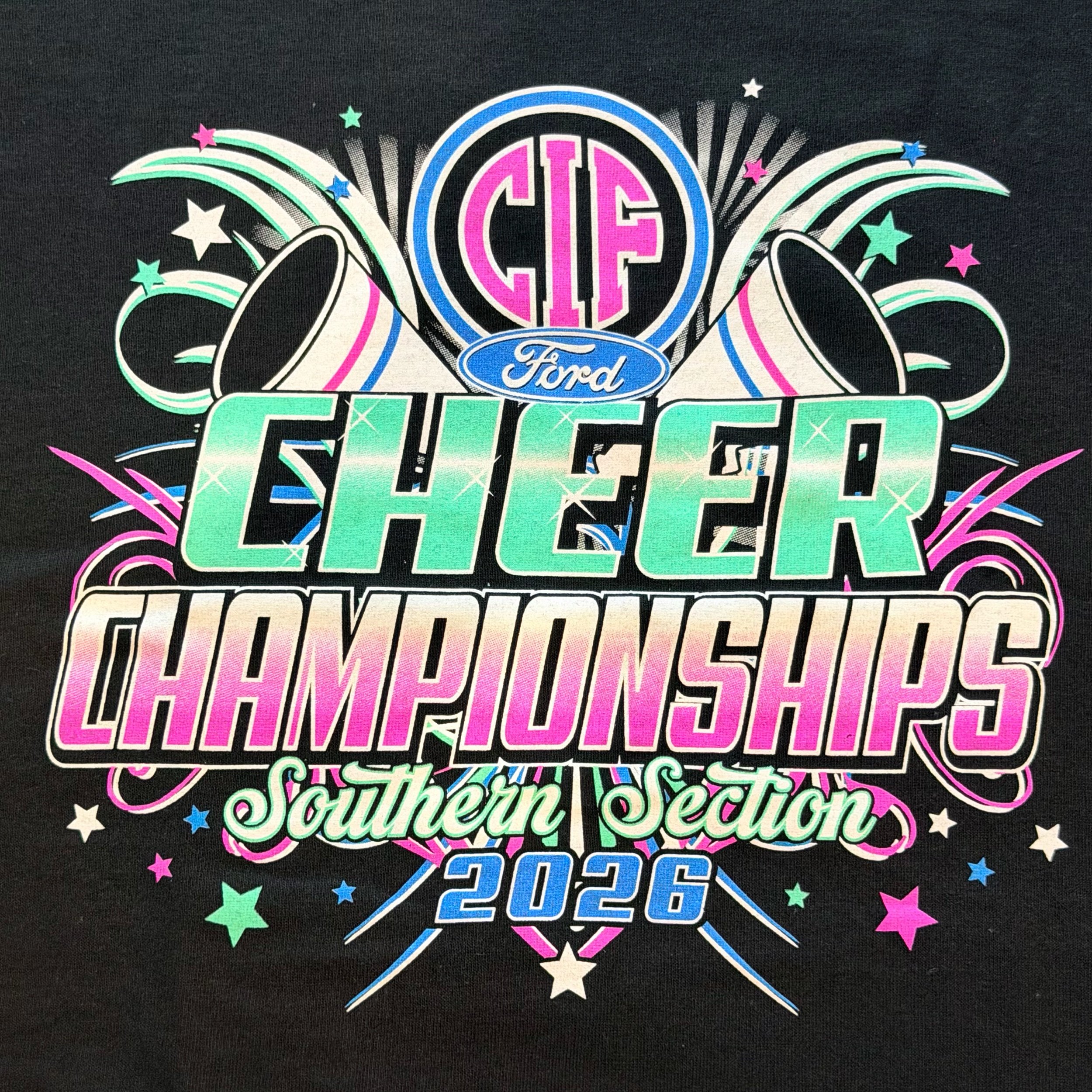 2026 Cheer T-Shirt Black