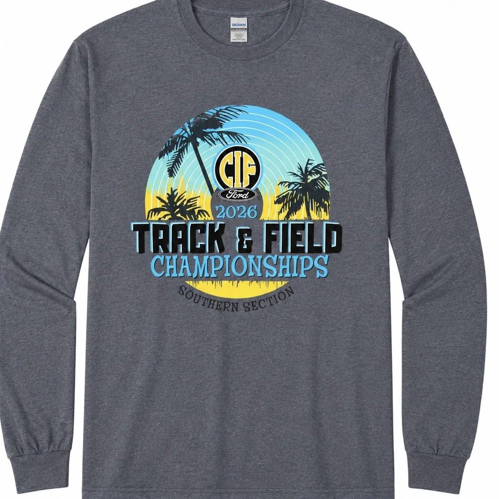 2026 Track and Field Long Sleeve Championship — CIF T-SHIRTS