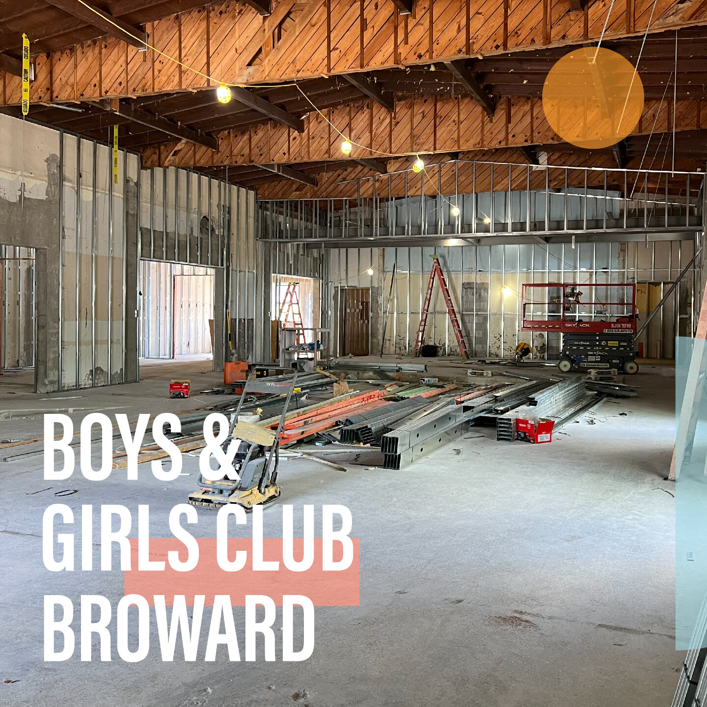 Exciting progress at our construction site at the Boy&rsquo;s and Girl&rsquo;s Clubs of Broward County! @bgcofbroward

This incredible space will provide a safe and inspiring environment for kids in our community to learn, grow, and thrive. During ou