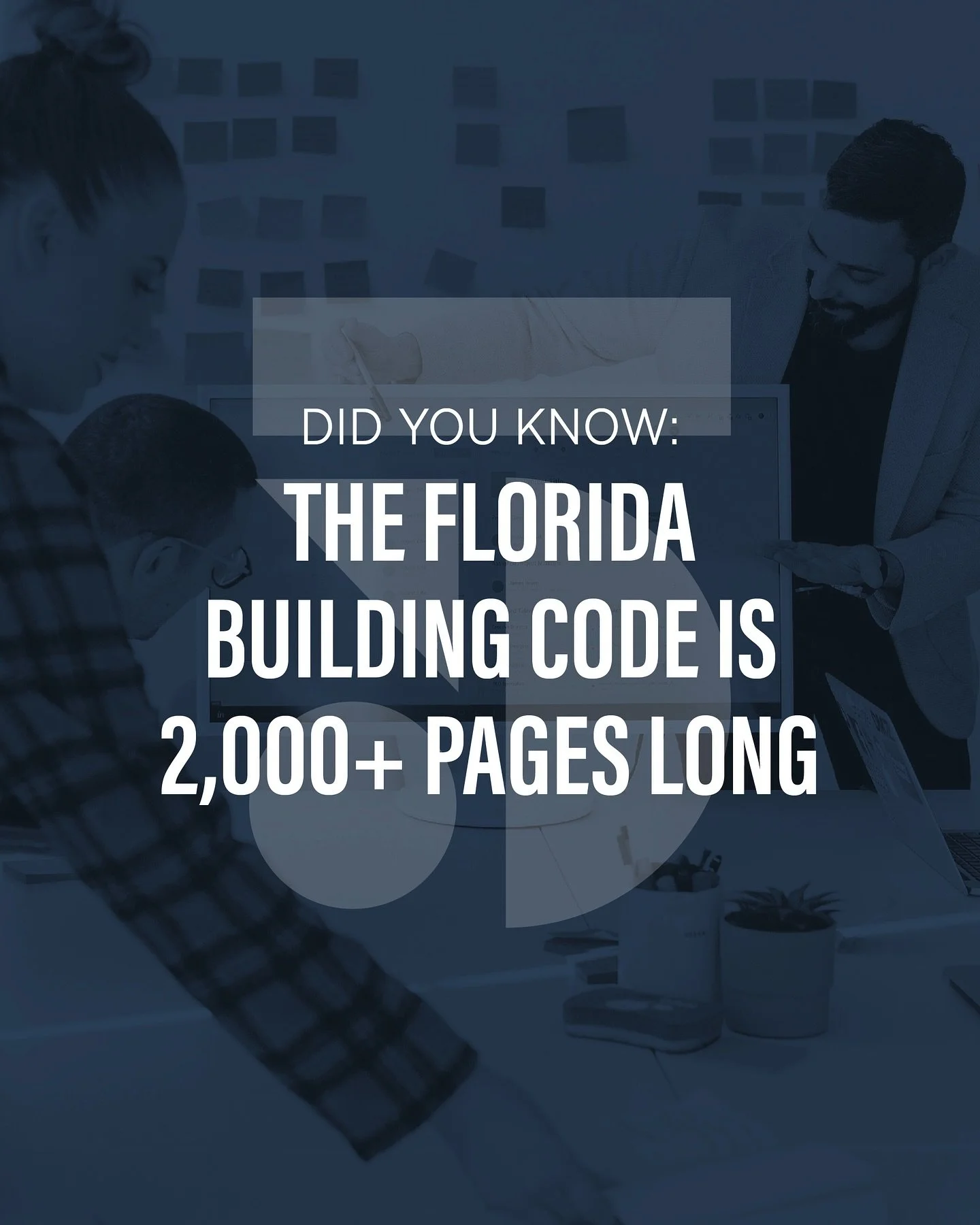 The Florida Building Code is over 2,000 PAGES long! And sometimes, even experts disagree on what it al means.

This is how we handle code challenges and keep your project moving forward, no matter what disagreement or misunderstanding we come across.