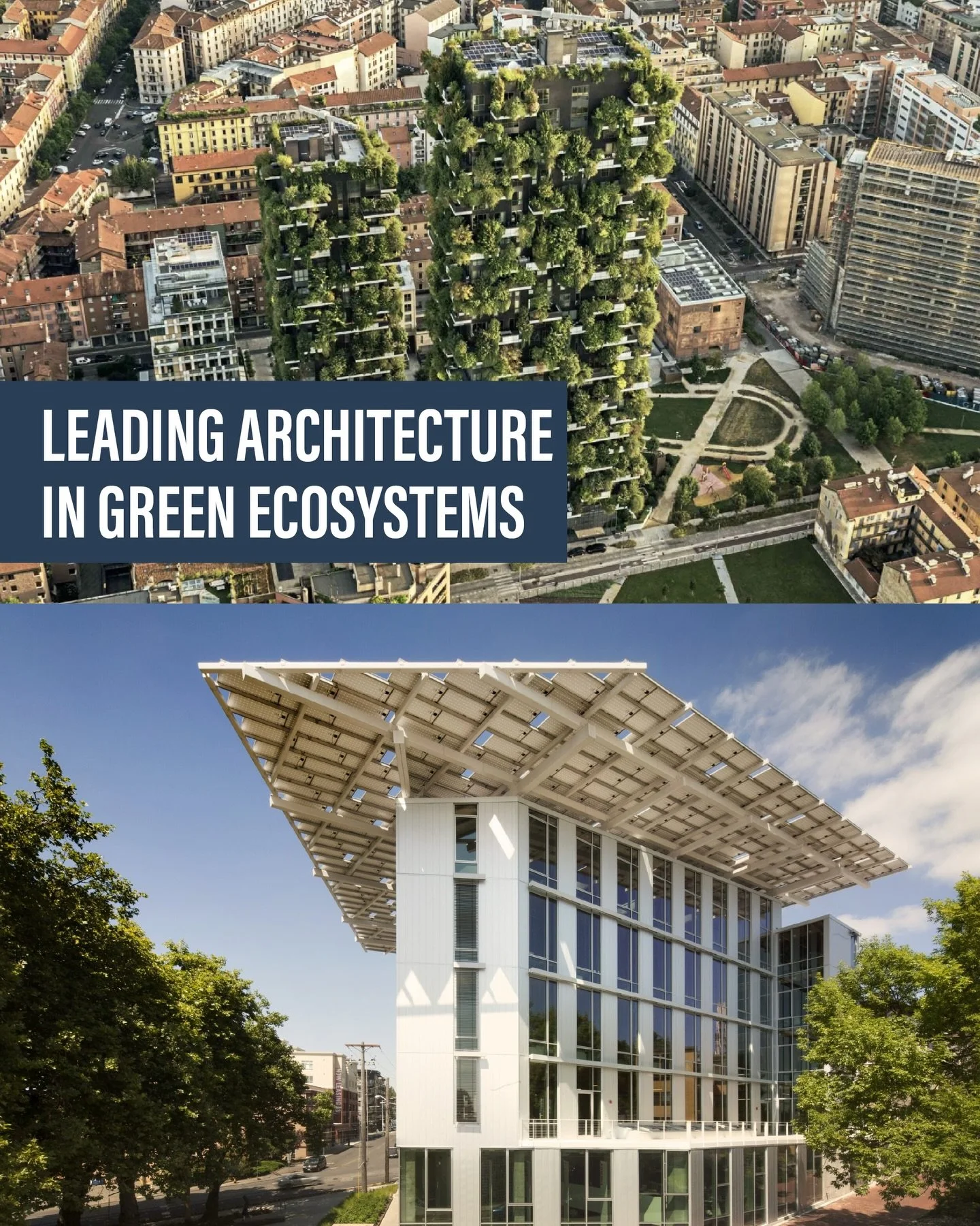 We love exploring how different architects design with our planet in mind!

This here three buildings are some of the leading architecture projects in green ecosystems - visually, they are outstanding and the story behind each project is incredibly i