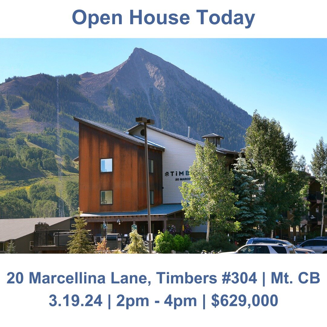 Join me today for an open house! <!-- Invalid Character -->Come explore this remarkable condo in Mt. Crested Butte! See you there!

20 Marcellina Lane, Timbers 304 | 2 Bedrooms | 1 Bathroom | 552 SF | Private Balcony | Great Views | Offered for $629,000 | | Listed by Bluebi