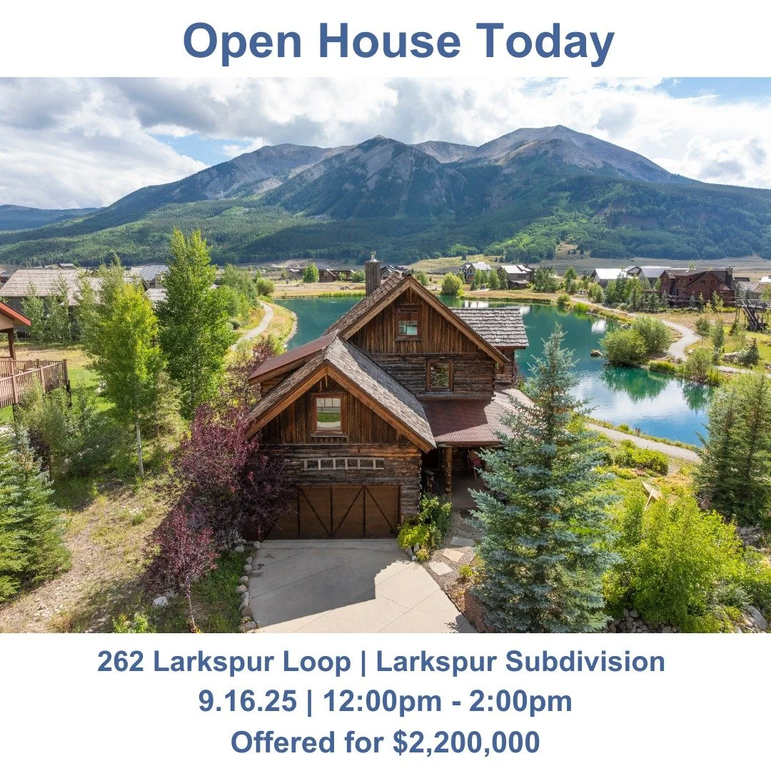 Don&rsquo;t Miss This Incredible Open House &ndash; Stunning Views Just Minutes from Downtown Crested Butte! 262 Larkspur Loop offers rare lakeside living just minutes from downtown Crested Butte. With mountain views and a thoughtfully designed custo