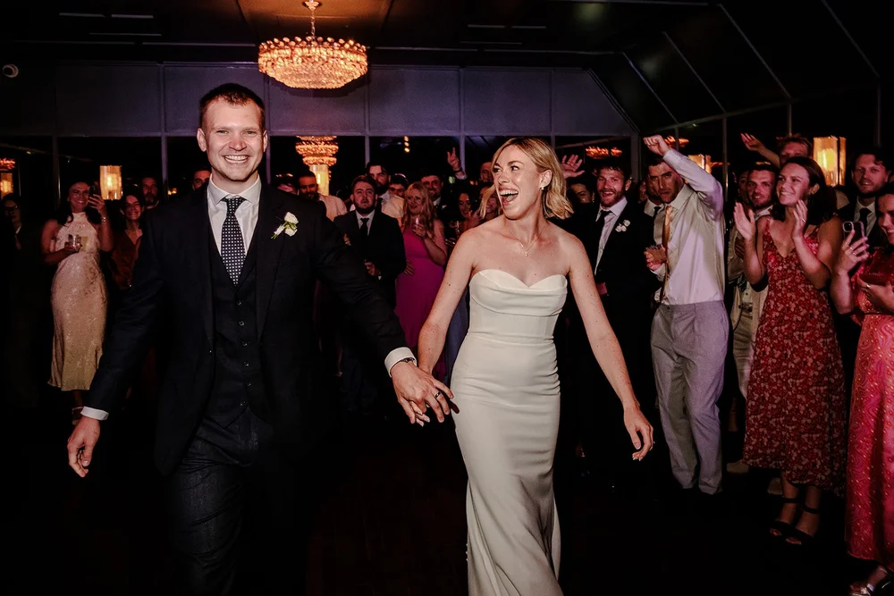 Jack and Abi on the dance floor at Limekiln, East Sussex