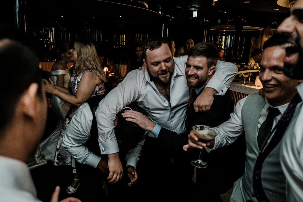 Guests dancing late into the night in the nightclub at Grantley Hall