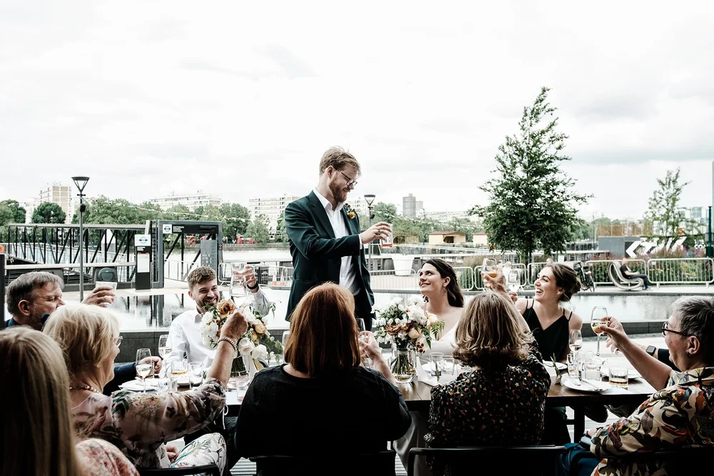 Paddy and Marija&rsquo;s wedding portraits by the River Thames at Battersea - 3