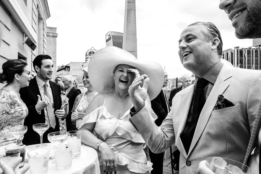 Confetti outside St Bride&rsquo;s Church after Jade and Adam&rsquo;s City of London wedding - 2