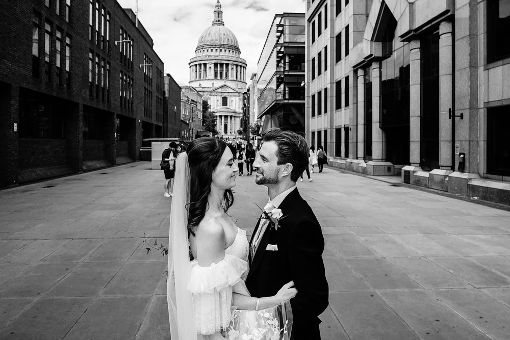 Jade and Adam photographed in the City of London outside The Ned - 2
