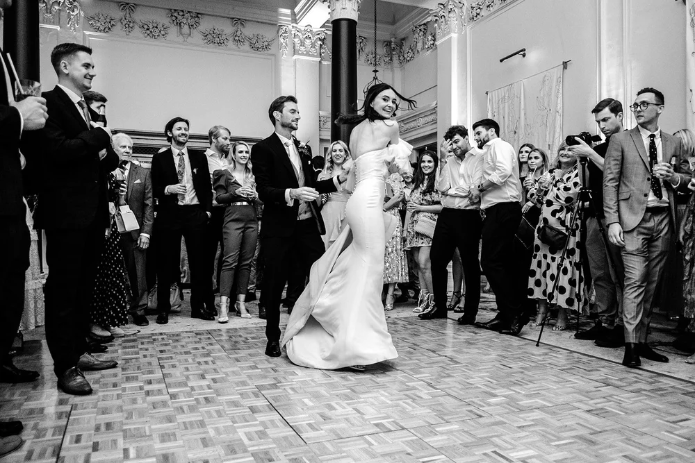 Dancing at Jade and Adam&rsquo;s wedding reception at The Ned Hotel, London - 2