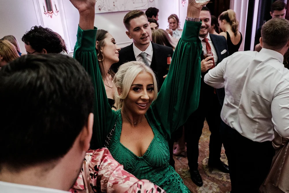 Dancing at Jade and Adam&rsquo;s wedding reception at The Ned Hotel, London - 6