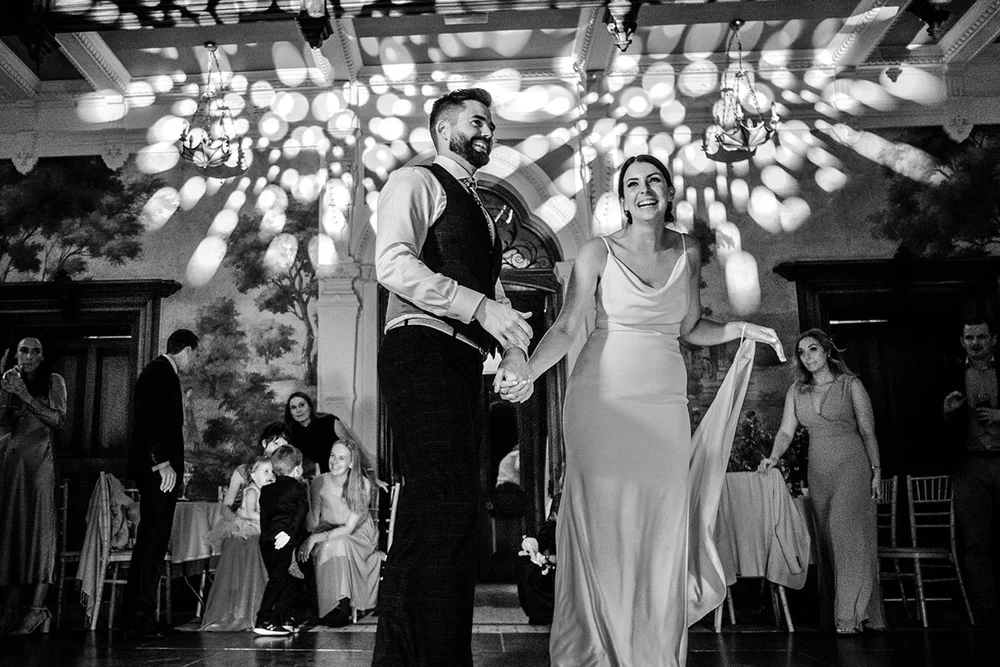 Sarah and Josh&rsquo;s first dance at Clevedon Hall