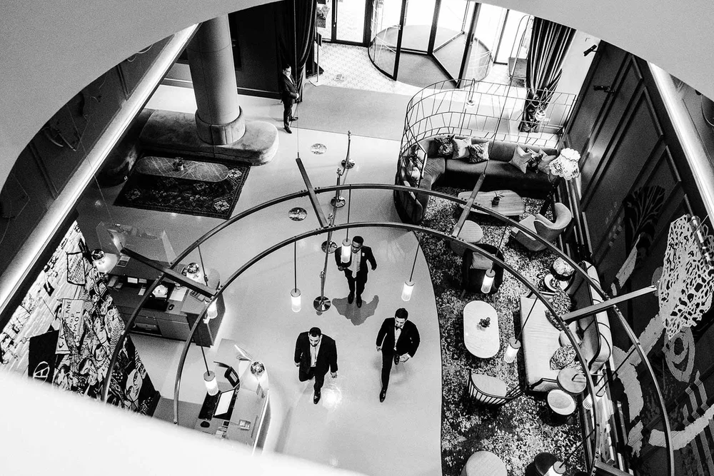 Mia getting ready at the Andaz Hotel, Liverpool Street, London - 3