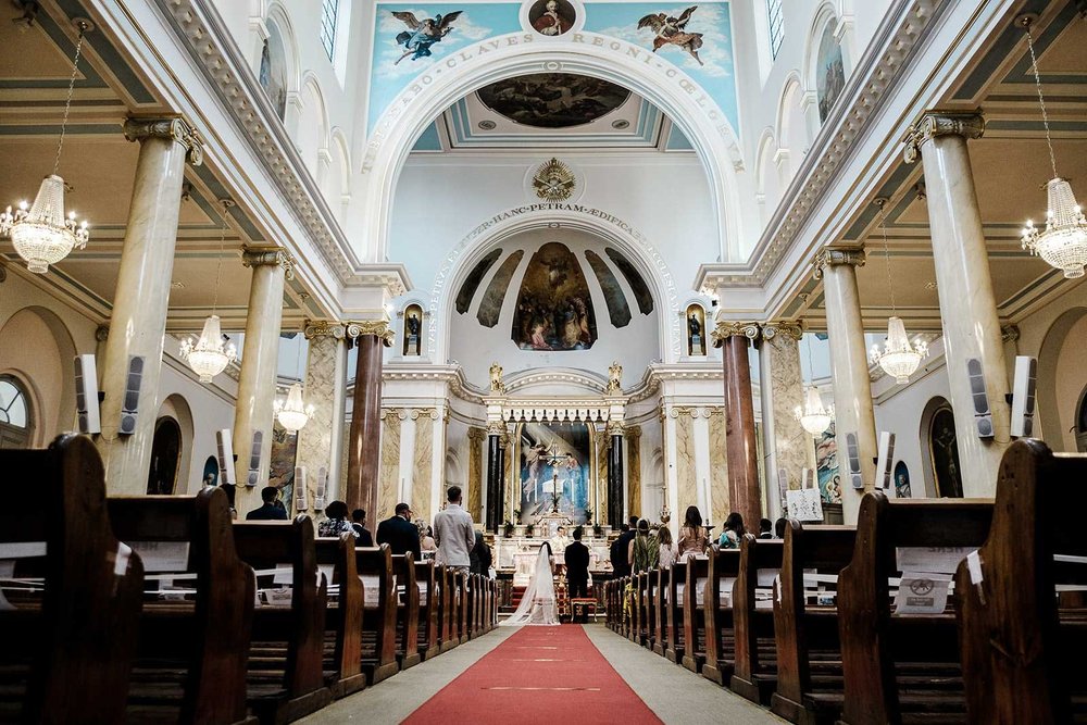Wedding ceremony at St Peter&rsquo;s Church, Clerkenwell, London - 4