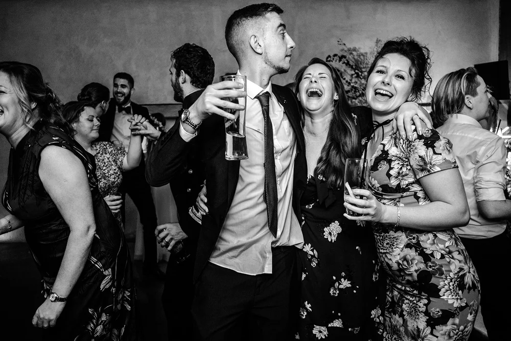 Dance floor celebrations at Becca and Scott&rsquo;s Upton Barn wedding - 7