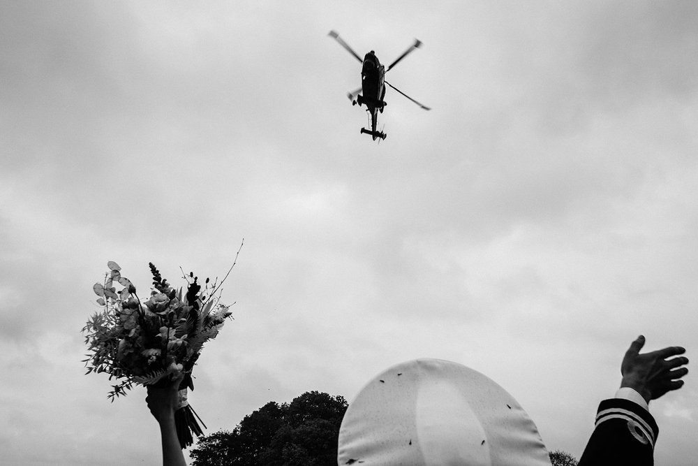 Royal Navy guard of honour and confetti at Upton Barn, Devon - 4