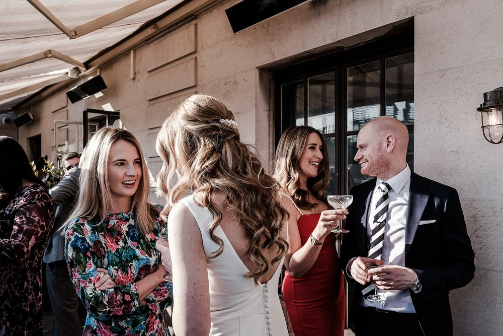 Drinks reception on the terrace at The Ned Hotel after the ceremony - 4