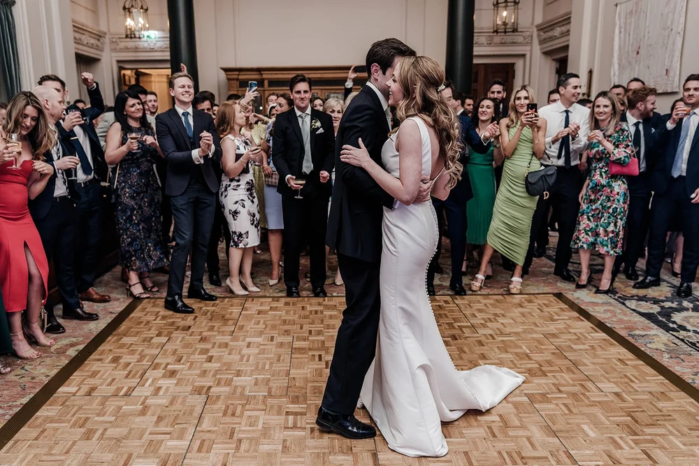 The band and dancing at Jess and Tom&rsquo;s wedding at The Ned Hotel - 1