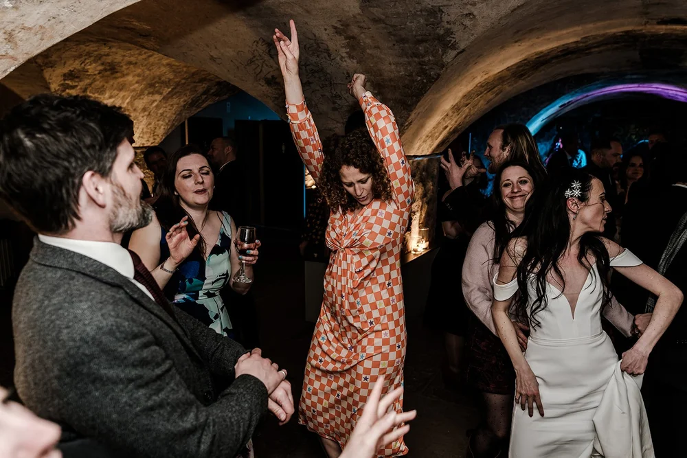 The party in full swing in the crypt at The Mount Without, Bristol - 2