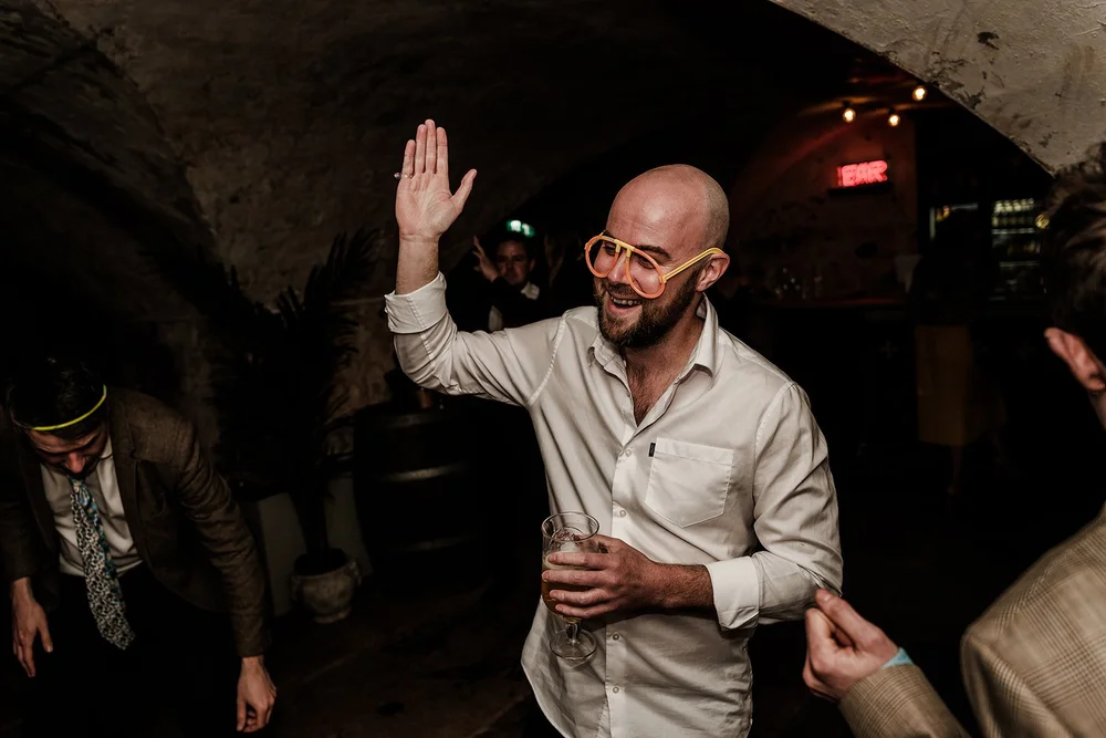 The party in full swing in the crypt at The Mount Without, Bristol - 6