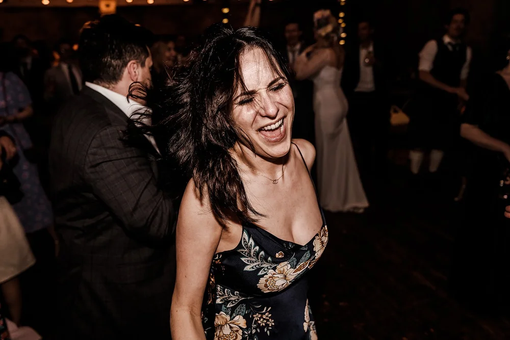 Guests dancing in the main hall at Wilton&rsquo;s Music Hall