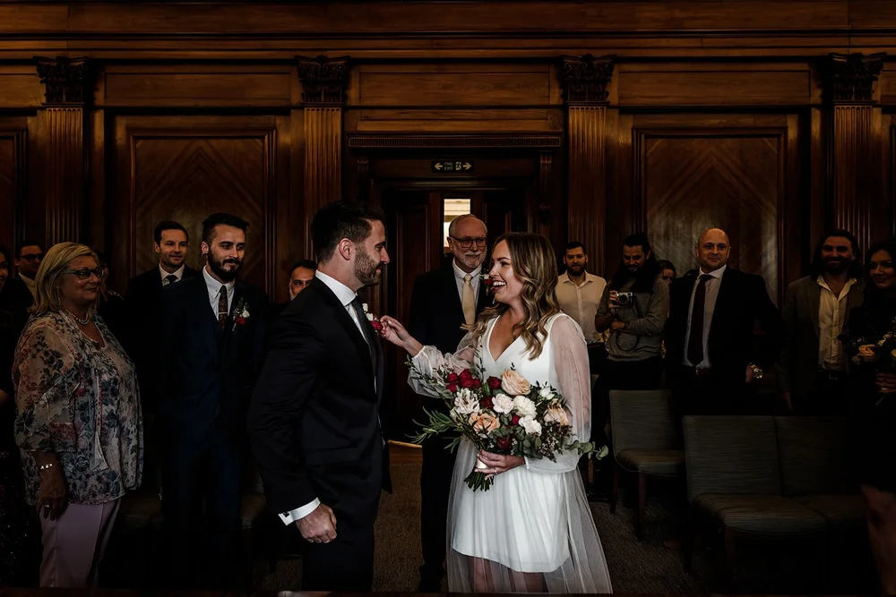 Nick and Liz&rsquo;s wedding ceremony at Old Marylebone Town Hall - 2