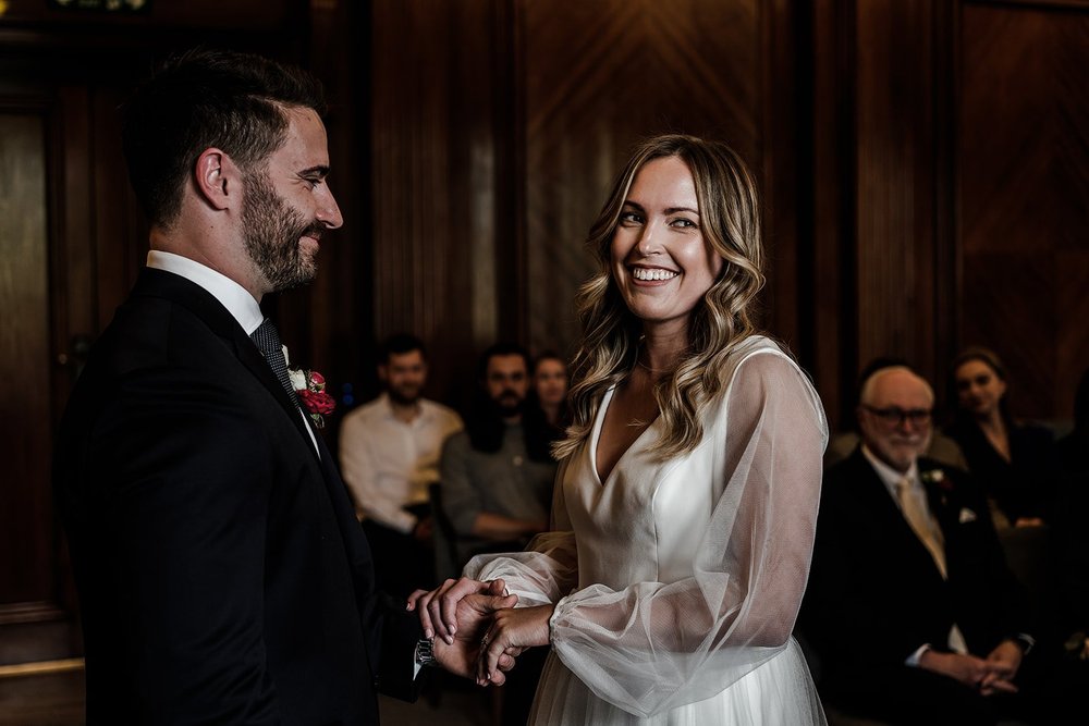 Nick and Liz&rsquo;s wedding ceremony at Old Marylebone Town Hall - 8