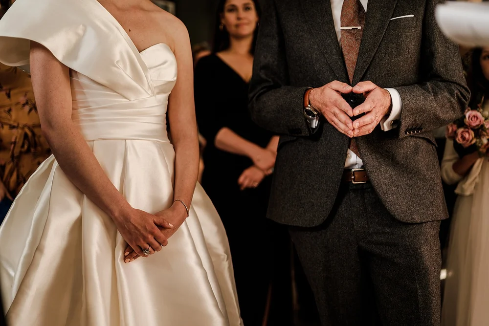 Michelle and Robin&rsquo;s Jewish wedding ceremony under the chuppah at The Phene, Chelsea - 7
