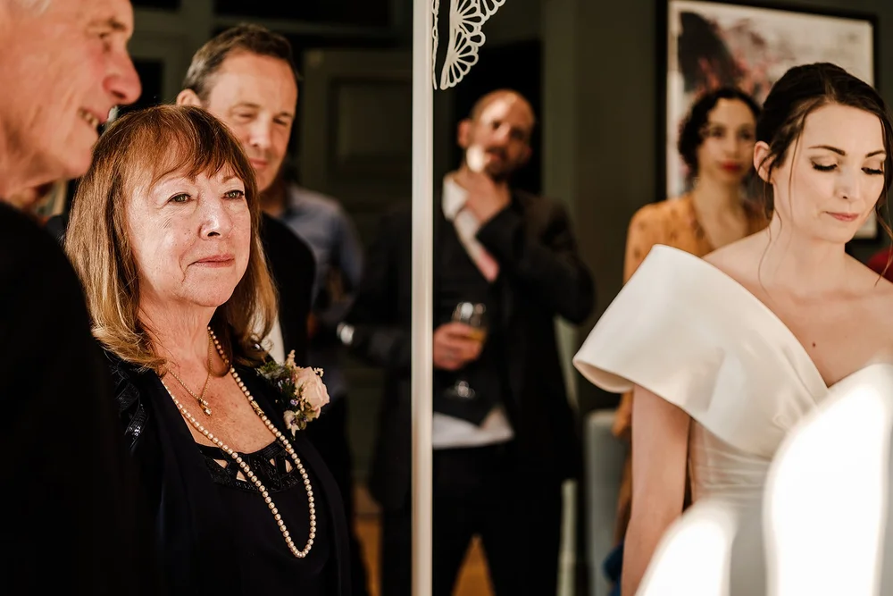 Family and guests at Michelle and Robin&rsquo;s wedding at The Phene in Chelsea - 1