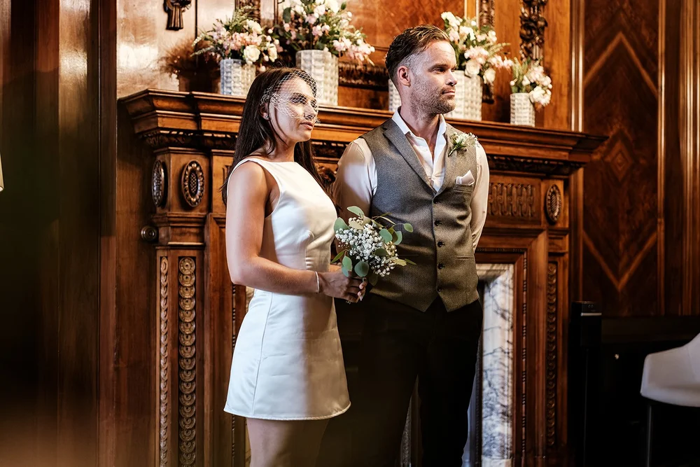 Intimate ceremony at Old Marylebone Town Hall with two witnesses - 1