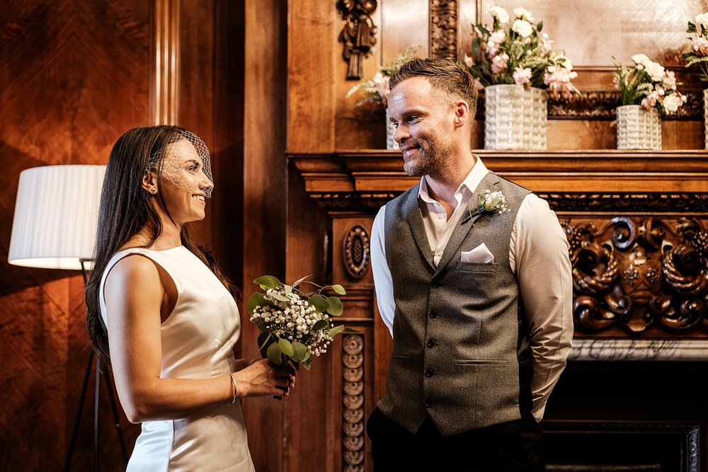 Intimate ceremony at Old Marylebone Town Hall with two witnesses - 2