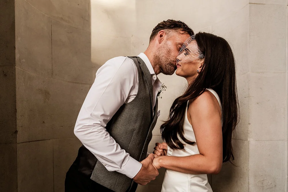Wedding portraits in the cobbled streets and mews around Marylebone Town Hall - 2