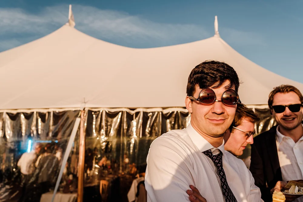 Marquee wedding reception beside the sea in Guernsey - 5
