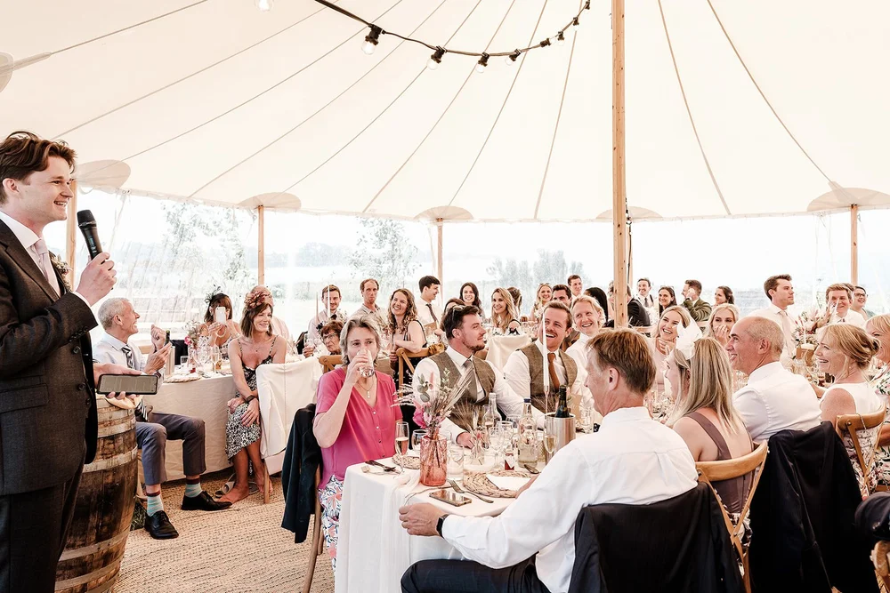 Sunset couple portraits and silent disco at a Guernsey wedding - 3
