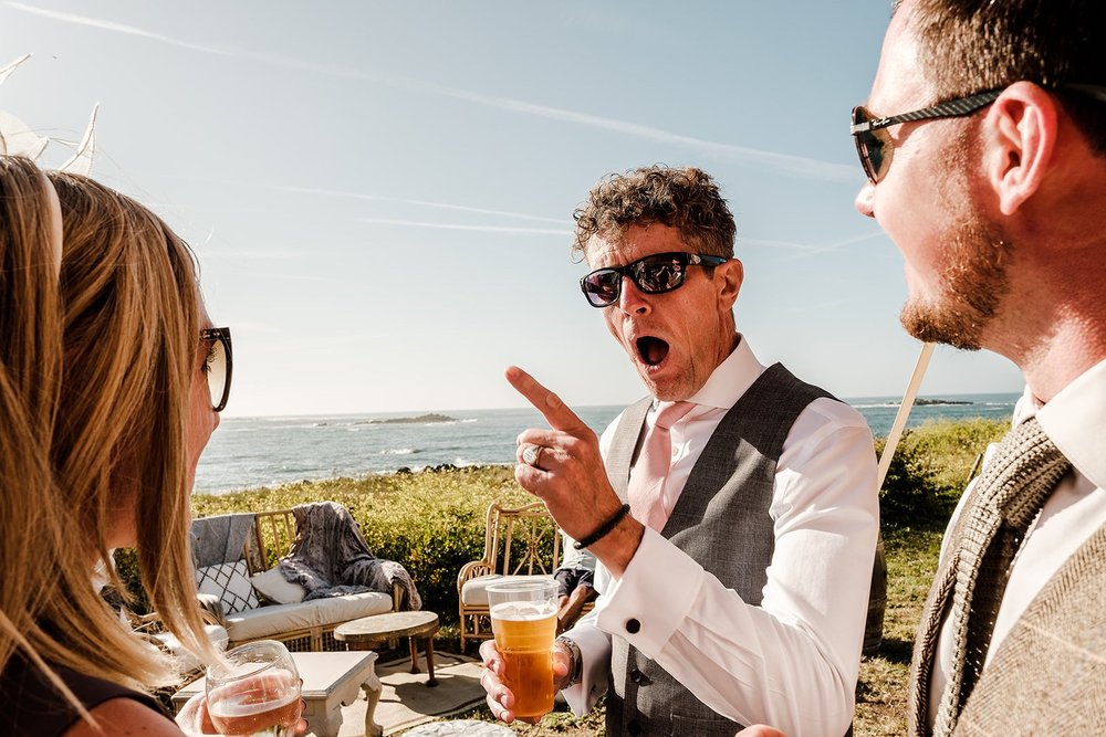 Marquee wedding reception beside the sea in Guernsey - 2