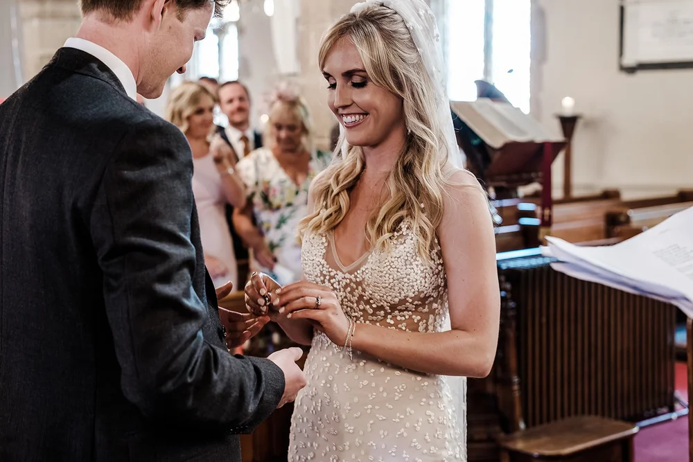 Wedding ceremony at a hilltop church in Guernsey - 2
