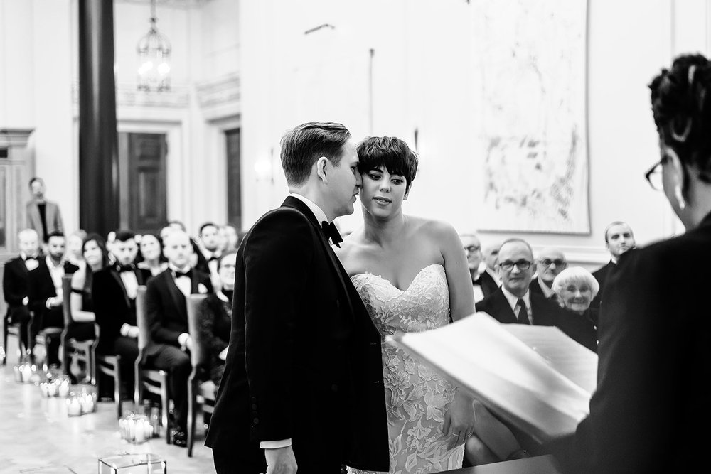 Jay and Spike&rsquo;s wedding ceremony in the Saloon at The Ned Hotel - 5