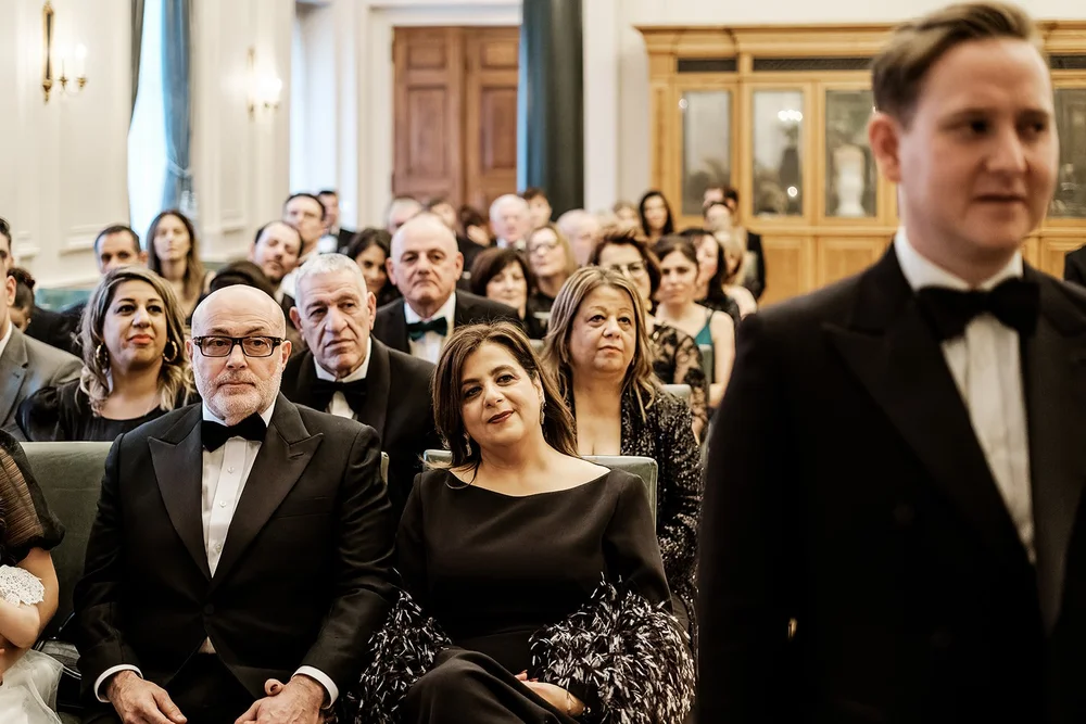 Jay and Spike&rsquo;s wedding ceremony in the Saloon at The Ned Hotel - 2