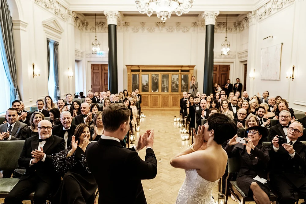 Jay and Spike&rsquo;s wedding ceremony in the Saloon at The Ned Hotel - 9