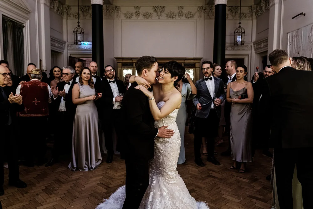 Dancing at Jay and Spike&rsquo;s wedding reception at The Ned Hotel - 4