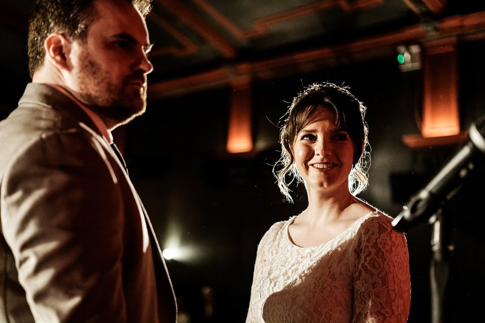 Roisin and Niall&rsquo;s wedding ceremony inside the Screen on the Green cinema, Islington - 3