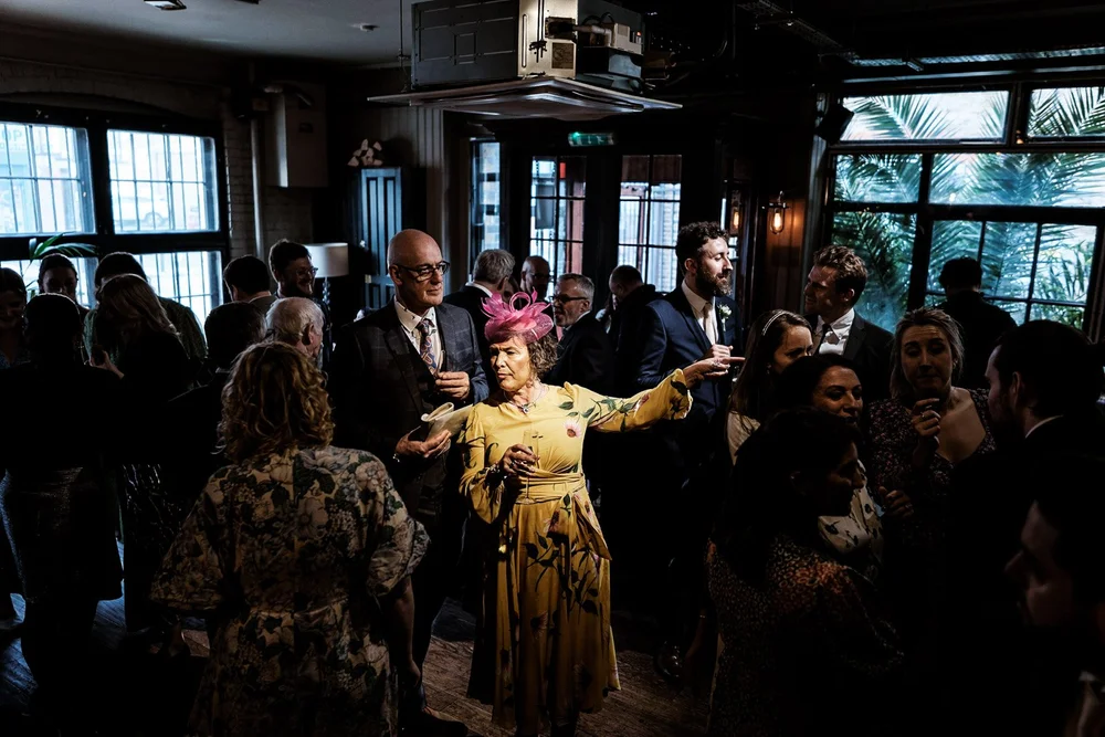 Wedding breakfast and speeches at The Depot N7, a converted warehouse in north London - 4