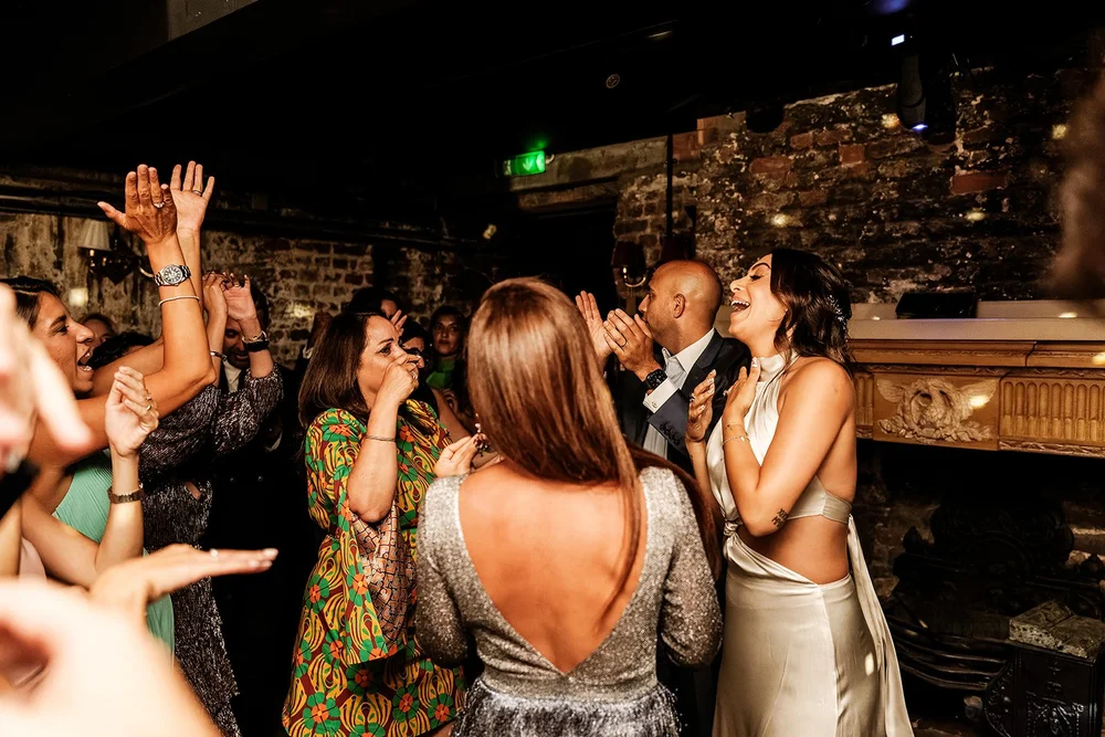 Dancing in the basement bar at Brunswick House after Sara and Chris&rsquo;s wedding - 3