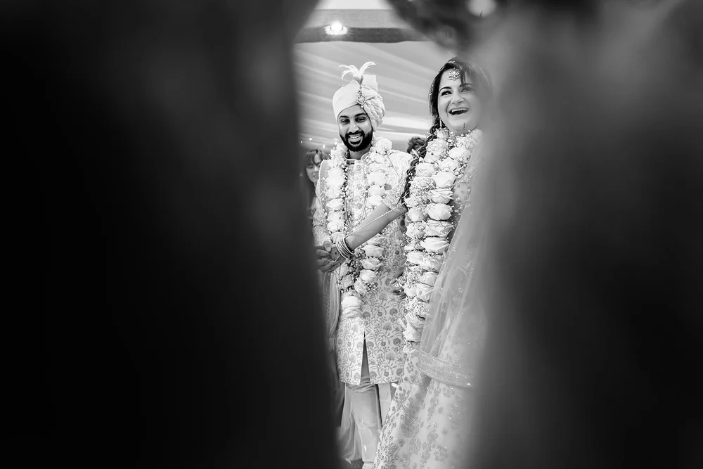Hindu wedding ceremony in the mandap at Surrey National Golf Club - 4