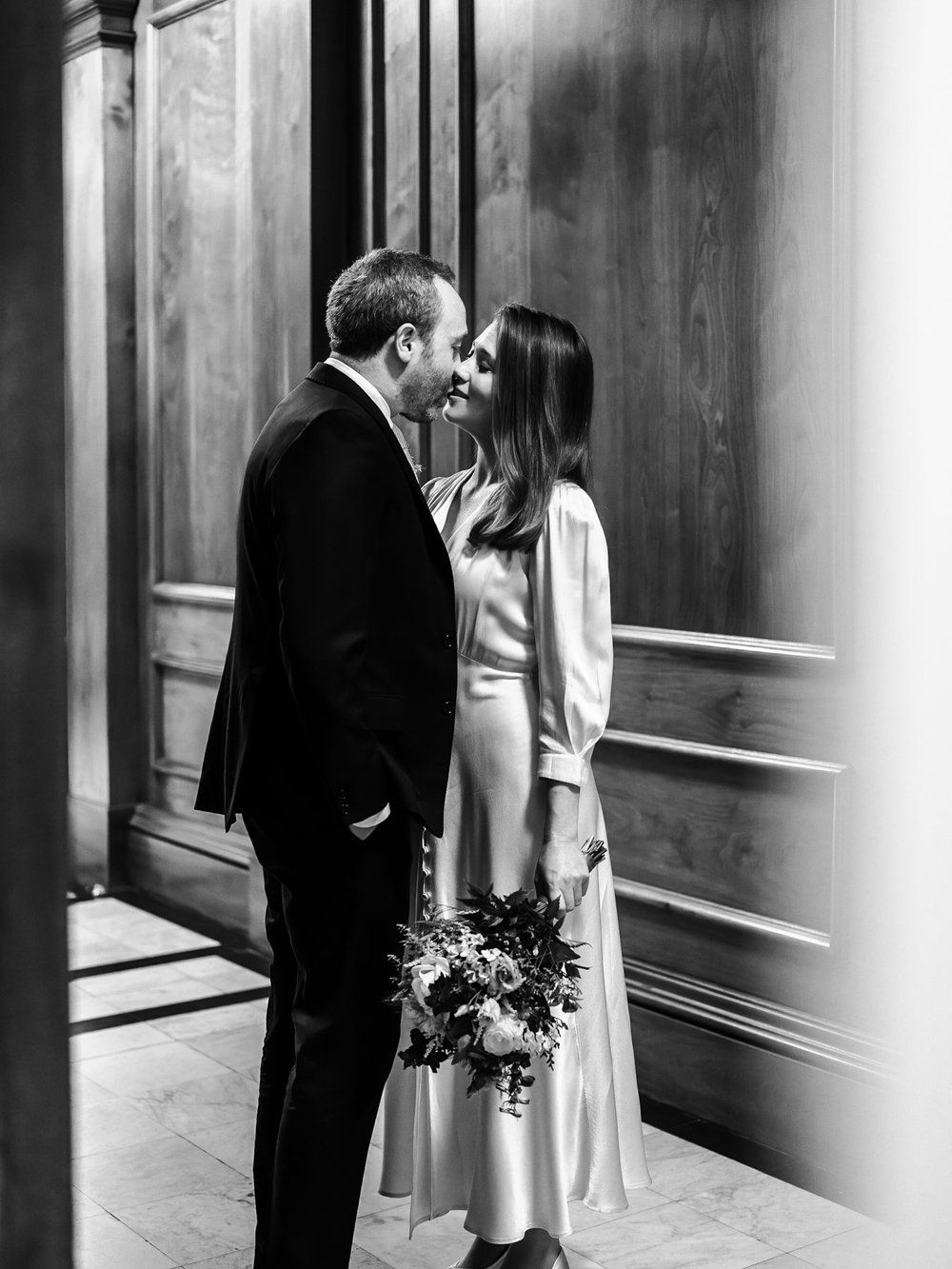 Wedding ceremony inside Old Marylebone Town Hall, documentary photography by Oliver Holder - 2