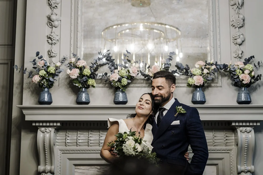 After the ceremony near Marylebone Town Hall, London wedding photography by Oliver Holder - 4