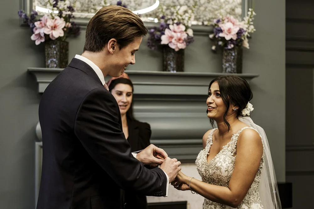 After the ceremony near Marylebone Town Hall, London wedding photography by Oliver Holder - 9